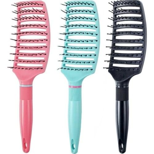 Women Hair Brush Scalp Massager Comb Curly Hairbrush Detangling Comb Styling Hairdressing Head Salon Massage Tools