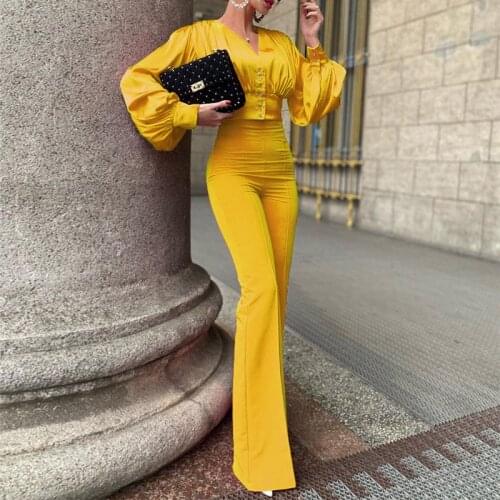 Autumn Winter Simple Solid Office Lady Sets Loose Warm Knitted Outfits Women Fashion Turtleneck Pullover and Wide Leg Pants Suit