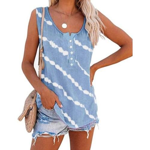 Casual Striped Round-Neck Vest Women Plus Size Y2K Clothes Tops Breathable Vest Fashion New Summer Tops Breathable Hot Sale