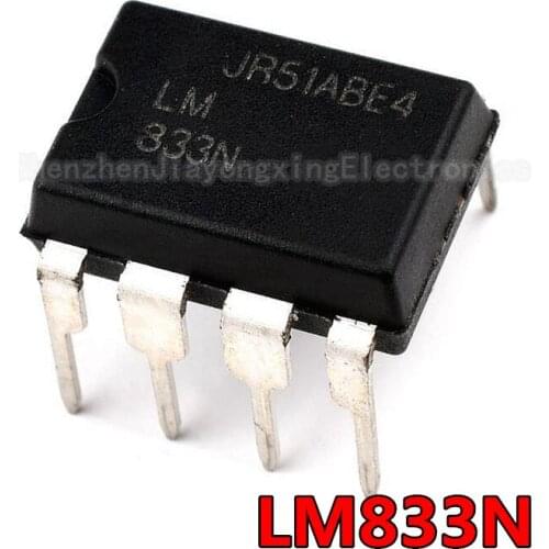 10PCS LM833N DIP8 LM833 DIP 833N DIP-8 new and original IC
