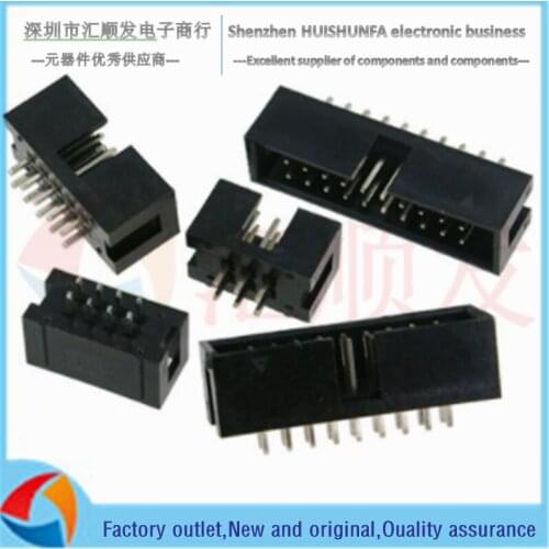 10PCS!!! DC3 simple horn seat straight needle straight plug 6/8/10/14/16/20/26/30-40/50P 2.54MM