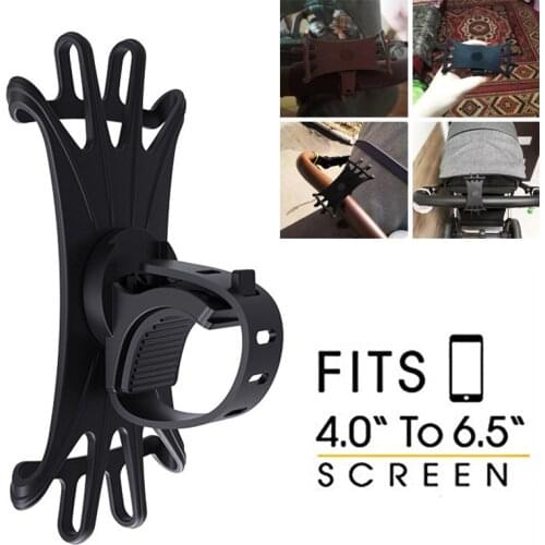 Baby Stroller Accessories Mobile Phone Holder Universal 360 Rotatable Baby Carriage Pram Cart Phone Stand Bike Mount Bracket