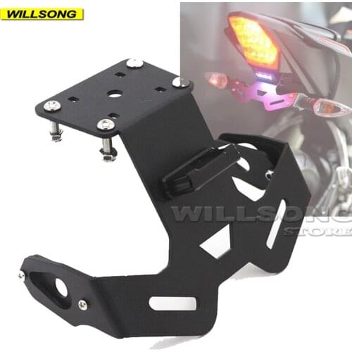 License Number Plate Holder Frame Tail Tidy Fender LED Light For YAMAHA MT15 2019-2020 Year Motorcycle Accessories