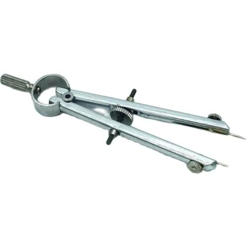 Silver Tone Metal Stationery Spring Bow Dividers Compass jewelry making tool kit