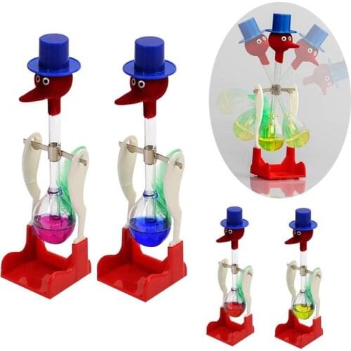 Creative Non-Stop Liquid Drinking Glass Lucky Bird Duck Bobbing Magic Prank Toy teach them physics eco-friendly and safe