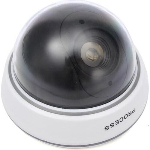 Dome Camera Fake Dummy Simulation Camera Safely Security Surveillance Camera Red LED Blinking Light Camera Indoor Outdoor
