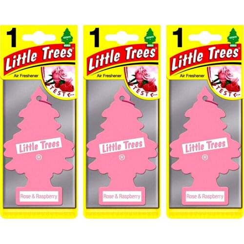 Little Trees Rose&Raspberry Gül & Ahududu Oto Kokusu 3 Adet