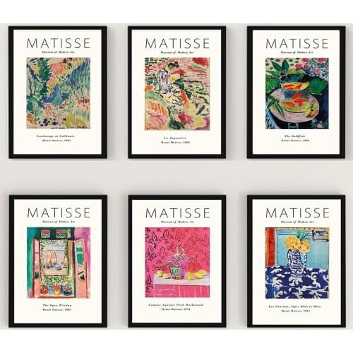 Henri Matisse Fashion Retro Posters And Prints Abstract Gallery Wall Art Canvas Painting Pictures For Living Room Home Decor