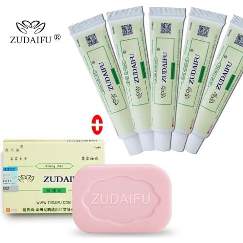 6pcs Zudaifu Psoriasis Soap Cream Atopic Seborrheic Dermatitis Chinese Dyshidrotic Eczema Skin Treatment Ointment Medicine