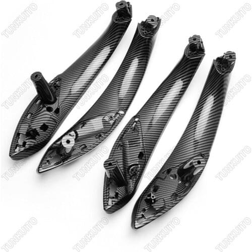 A Set BMW 3 Series Inner Handle for F30 F31 F34 F35 F80 2012 2013 2014 2015 2016 2017 2018 2019 Carbon Fiber Rear Left Right