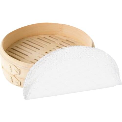 Food Grade Silicone Steamers Pad Dumplings Mat Steam 5pcs Buns Baking Pastry Mesh Reusable Non-Stick Steamer Mat