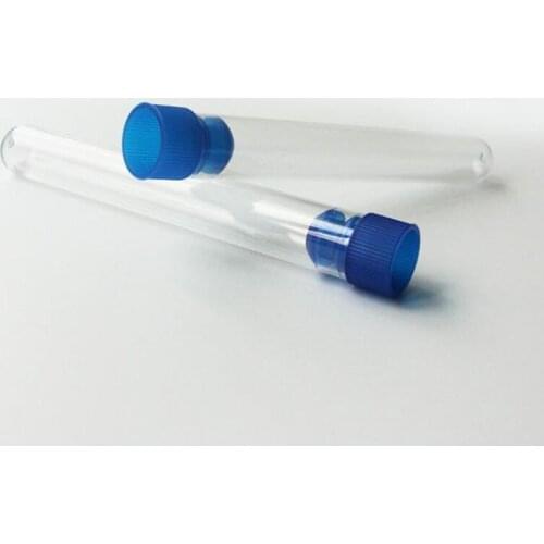 New 1000pcs 15x100mm Transparent Laboratory Transparent Plastic Test Tubes Vials With Push Caps School Lab Supplies new