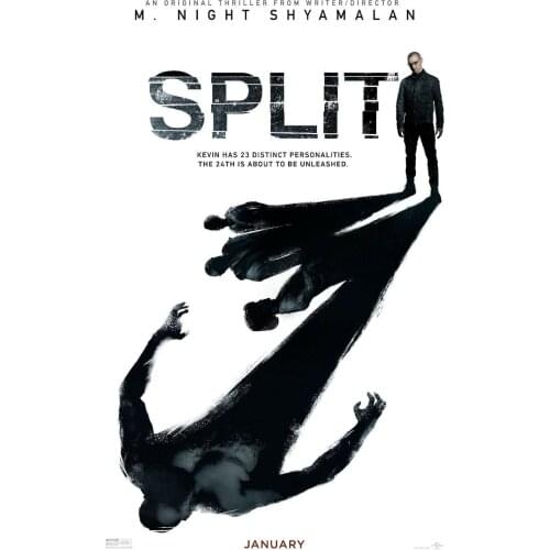 Split Movie James McAvoy, Anya Taylor-Joy, M Night Shyamalan Art print Silk poster Home Wall Decor