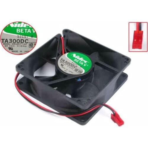 Nidec M33407-16G DC 24V 0.18A 80x80x25mm Server Cooling Fan