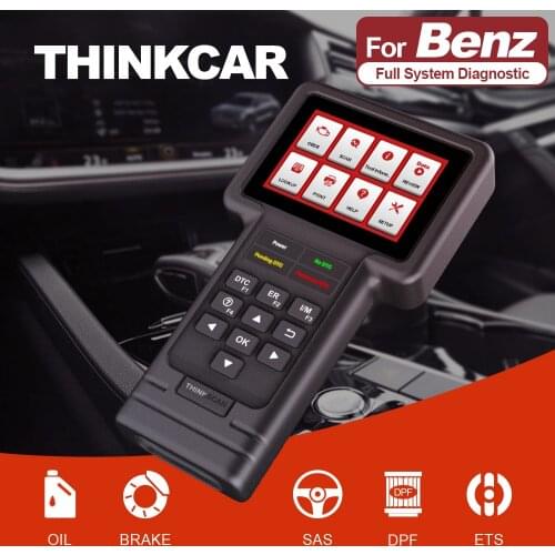 Thinkcar Thinkscan S01 Scanner for Benz OBD2 Full System Oil/Brake/SAS/ETS/DPF Reset Code Reader Automotive Diagnostic Tools