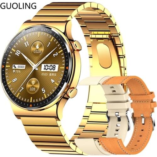GUOLING Smart Watch Men 454*454 HD 1.39 inch display heart rate Smartwatch Fitness Tracker Music player link Bluetooth Headset