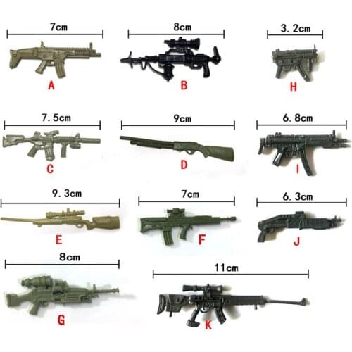 Sniper Assault Gun Micro Impact Shotgun Wepon for 3.75-6 Inch Soldiers Parts Accessory Decoration Model Figure