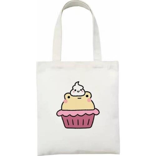 Cartoon Women canvas shopping bag large capacity travel Shoulder Bag Eco shopper bag Female sac shopping tote bags for Ladies