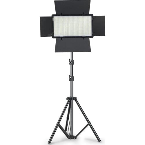 LED Video Light Panel With Adjustable Color Temperature Dimmable 3200K 5500K Photographic Studio Lighting Camera Photo Lamp Kit