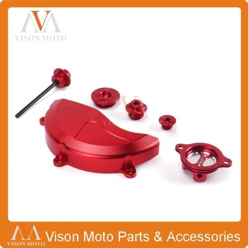 Motorcycle Engine Screw Oil Filter Dipstick Cover Guard For HONDA CRF250R 2010 2011 2012 2013 2014 2015 2016