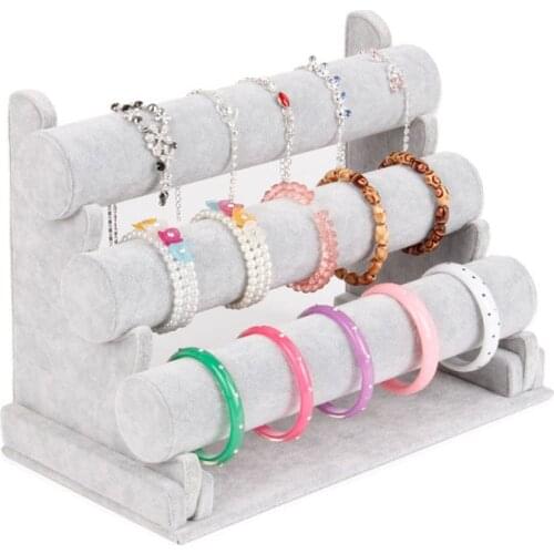 High Quality 3 Layers Detachable Bracelet Stand Holder Jewelry Display Bangle Stand Watch Collection Organizer Jewelry Showcase