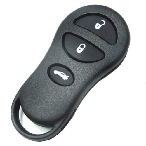 10pcs/lot Replacement case 3 button remote key shell for CHRYSLER DODGE JEEP Remote Key Case Fob