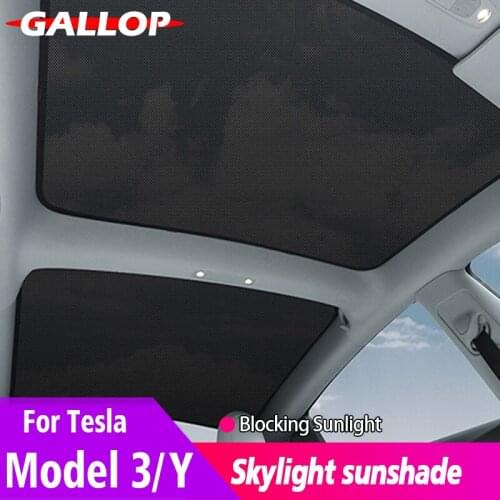 Skylight Blind Shading For 2021 Tesla Model 3 model Y Sunroof Windshield Sun Shades Glass Roof Sunshade modified decorative