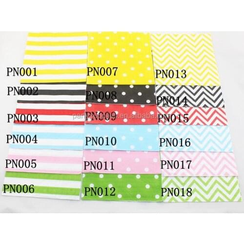 Free Shipping 1000pcs 33*33cm 2PLY Wedding Decoration Napkin Polka Dot Striped Chevron Colorful Paper Napkins