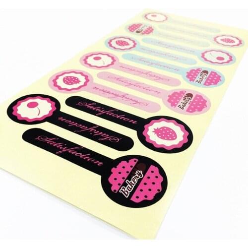 120pcs/lot colorful Lollipop sealing label DIY Envelopes Greeting Cards Paper Sealing Labels Gifts box Stickers