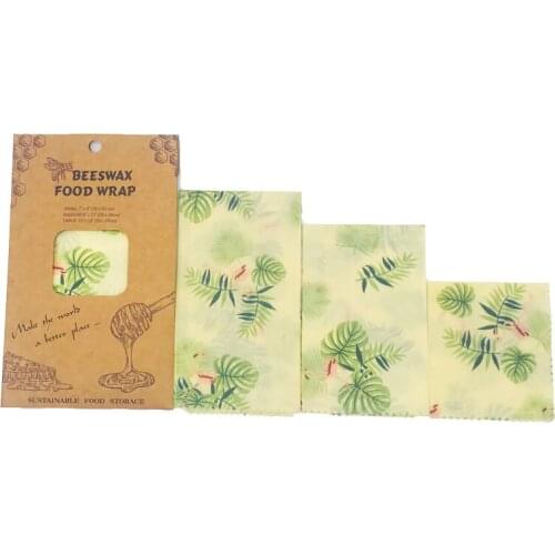 15pcs/bag 5S+5M+5L Beeswax Wraps Natural Zero Waste Plastic Free Food Storage Wrap Wrapper Eco-Friendly Reusable Grass For Home