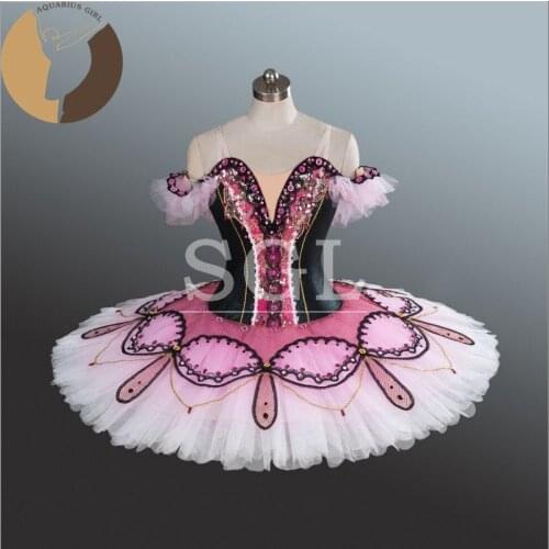 2017 Professional Ballet Tutus Don Quixote Costumes Ballet Pancake For Ballet Show Girls Classical Tutu Skirt 12 Layers AT1241