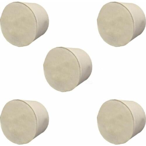Dropshipping 5Pcs Solid Rubber Stoppers Plug Bungs Laboratory Bottle Tube Sealed Lid Corks