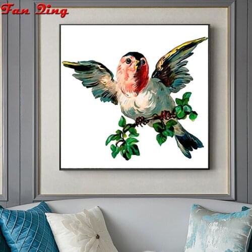 5D DIY Diamond Embroidery Animal bird Cross stitch Diamond Painting Round Drill home Decor Christmas present New Arrivals