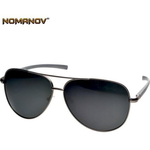 = Scober Large Wide Temple Designer Pilot Masculine Polarized Sunglasses Custom Made Nearsighted Minus Prescription -1 To -6