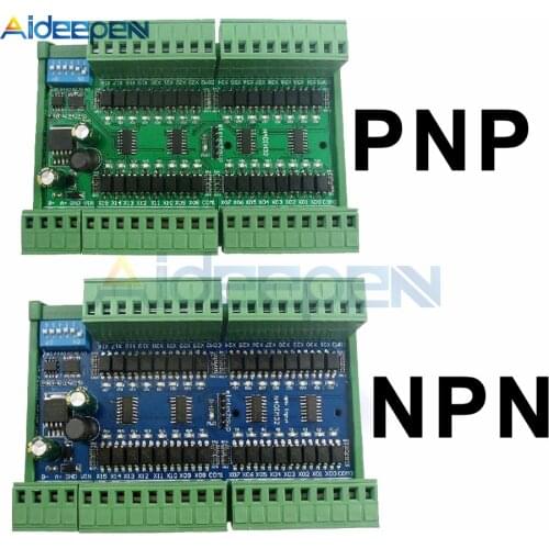 DC 12V 24V 32CH PNP NPN Isolated Digital Input RS485 Modbus Rtu Controller PLC Switch Quantity Acquisition Board