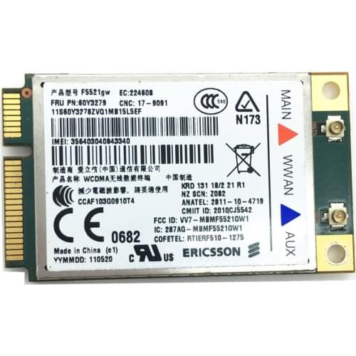 For Ericsson F5521GW 60Y3279 3G Wireless WWAN PCI-E Card GPS 3G Module for T420 L420 W520