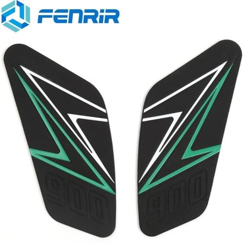FENRIR Motorcycle Motocross Rubber Decals tankpad Tank Pad Protector Stickers For Kawasaki Z900 2017 2018