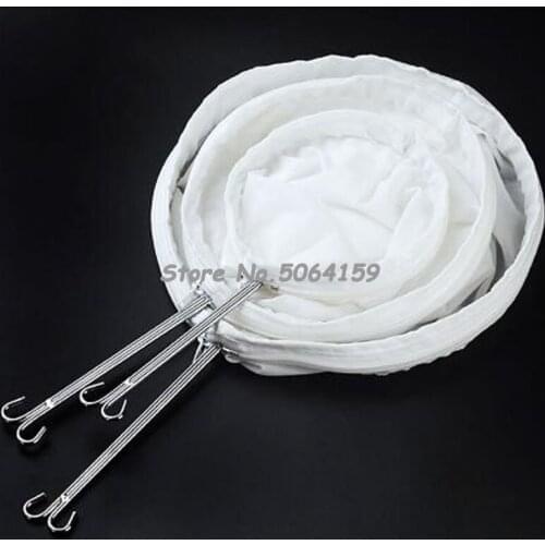 Brand New Milk Tea Filter Bag With Handle Coffee Cotton Cloth Strainer Tea Infusers For Loose Bubble Tea Mesh Strainer Colander