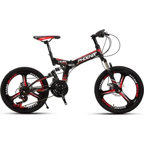 20-inch Mens And Womens Variable Speed Off-road Mountain Bike Youth Student Double Shock Absorber Competition Bike