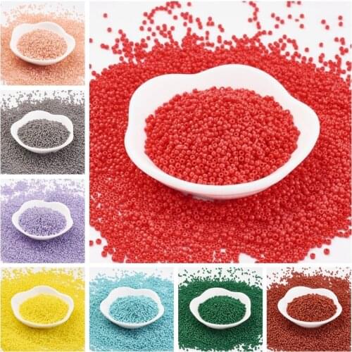 2mm 11/0 Czech Crystal Glass Seed Beads Rondelle Charm Seedbead Metallic for DIY Bracelet Necklace Jewelry Making About 900pcs