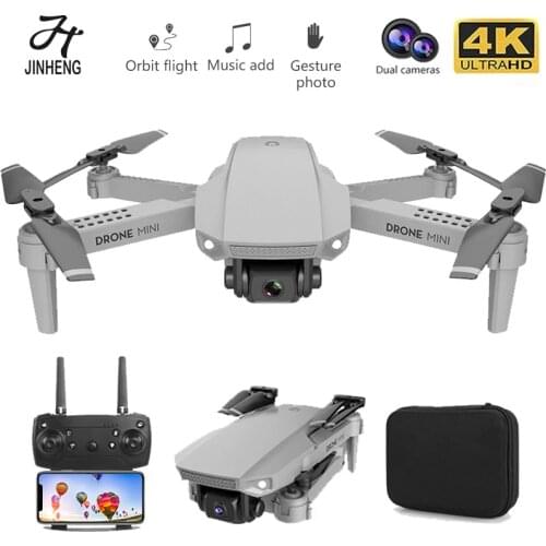 JINHENG 2021 New Drone E88 With Wide Angle HD 4K Dual Camera Height Hold Wifi Rc Drones Foldable Quadcopter Gift Toy For Kid