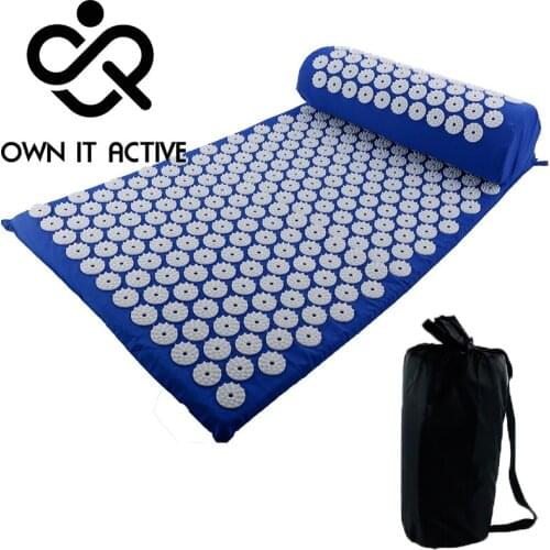 Massager Cushion Back Body Massager Acupuncture Cushion Mat Yoga Lotus Spike Acupressure Mat Acupuncture Massage Yoga Mat Pillow
