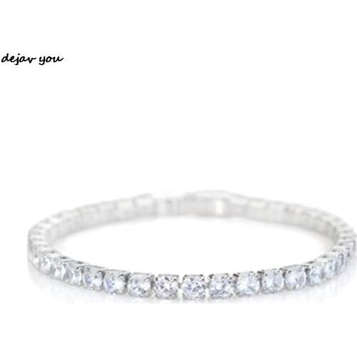 Fashion women Colorful Micro-inlaid Zircon Tennis Bracelet Bangle For Wedding Jewelry Party Gift