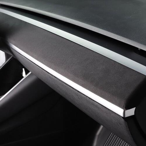 Car Instrument Panel Cover Sticker Anti-scratch Decorative Strip Shell Interior Protector For Tesla Model 3 Auto Accessories