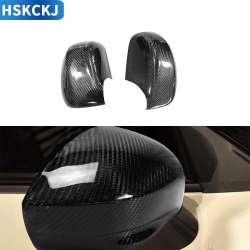 For GTR R35 2008-2016 Black Color Carbon Fiber Stickers Rearview Mirror Covers Caps Modified Protector Car Accessories