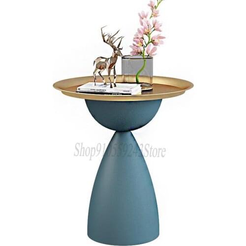 Nordic New Fashion Creative Side Table Simple Modern Bedside Table Living Room Small Round Table Sofa Coffee Table Side Cabinet