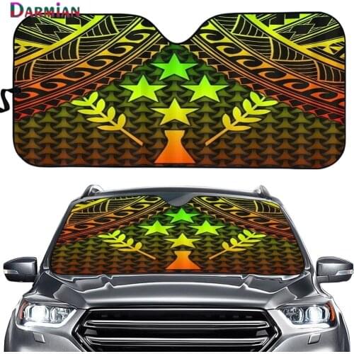 Pohnpei Polynesian Brand Auto UV Protect Sun Shade Car Front Windshield Window Cover Sunshades Colorful Car Sun Visor 2021 New