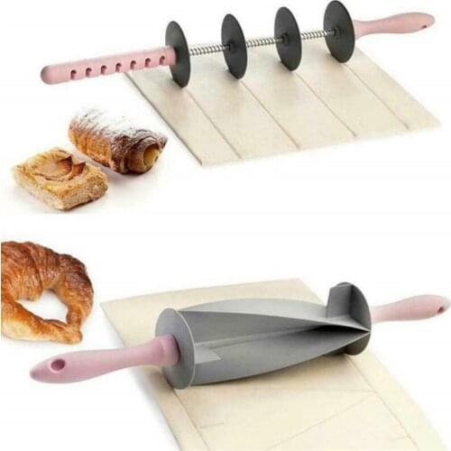 Roller Blade Pin Rolling Multi-function Bread Set Adjustable Practical Blade Roller Pin Croissant Cutter Kitchen Home Bread Tool