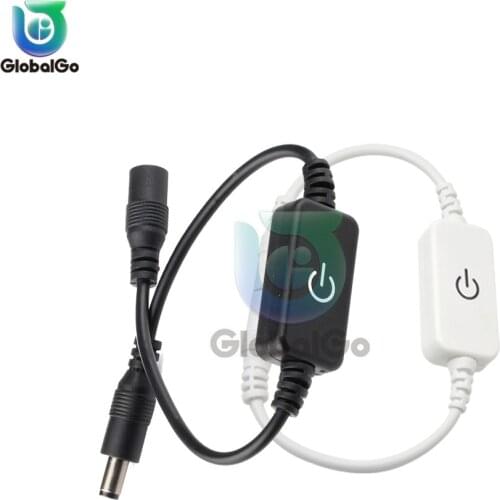 LED Stepless Dimmable Touch Sensor Switch Dimmable Touch Switch Controller For LED Strip Light 12V-24V Kitchen Indoor Lighting