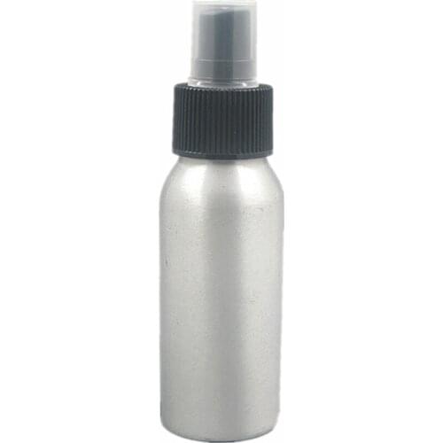 60ml Sliver Metal Bottle With White/Black/Transparent Fine Mist, Sprayer,60ml Empty Aluminum Bottles